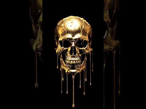 [TDZ] Gold Skull Art Video Wallpaper