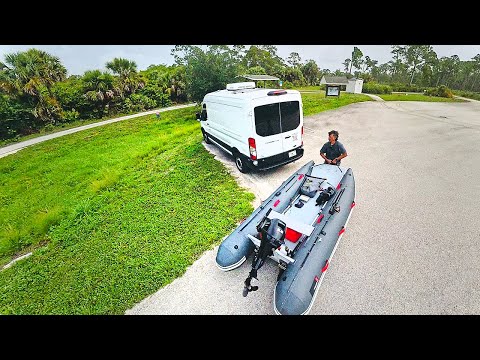 #04 Van & Mini Boat Stealth Camping Begins - The Big USA Trip