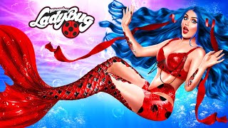 ¡De Ladybug a Sirena en la Cárcel! Cambio de imagen extremo: ¡Miraculous Ladybug en la vida real!