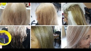 Matizando Mechas Sin Tintura - #tintes #decoloración #peluqueria #belleza #mechasbalayage
