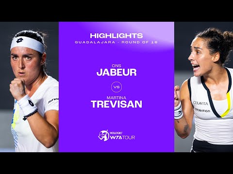 Ons Jabeur vs. Martina Trevisan | 2023 Guadalajara Round of 16 | WTA Match Highlights