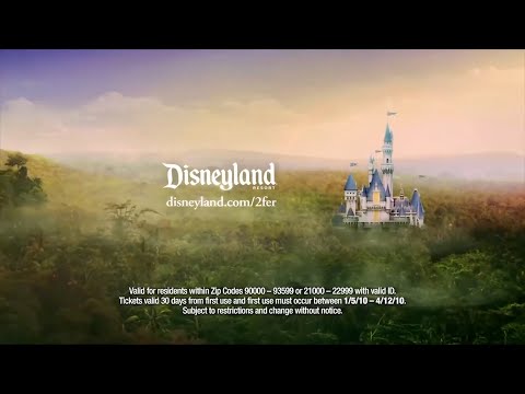 Disneyland Resort Southern California Resident 2fer...