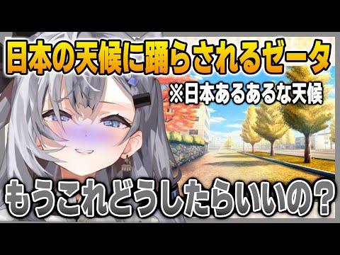 日本あるあるなこの天候に悩まされるゼータ【英語解説】【日英両字幕】