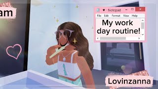 My work day routine! In berry avenue!🌸￼