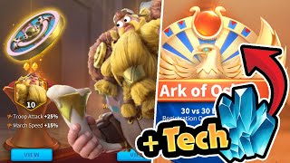NUEVAS RELIQUIAS y TECH PARA ARCAS! - Rise of Kingdoms 1.0.98