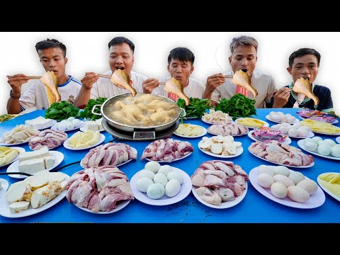 Hưng Troll | Thử Thách Người Cuối Cùng Ngừng Ăn Lẩu Vịt Thắng Nhận 500$