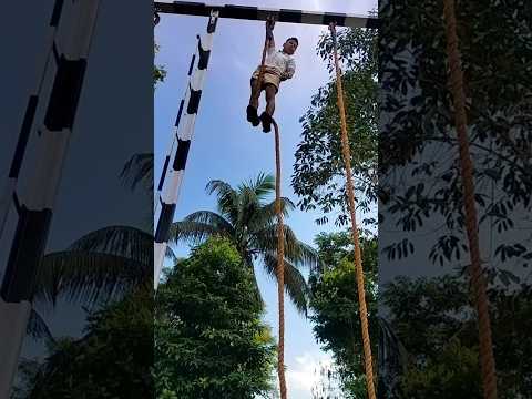 How to climb c class vertical rope #assampolice #workout #fitness
