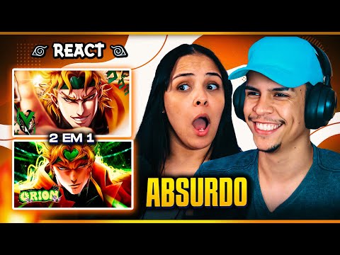 2 EM 1 YUZO + ORION: Dio Brando (JoJo's Bizarre Adventure) | [Casal Jounin React] 🔥