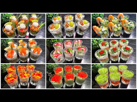 TOP 9 Rezepte von Nicole. Überraschen Sie Ihre Gäste! Festliche Vorspeisen und Glasverrine.