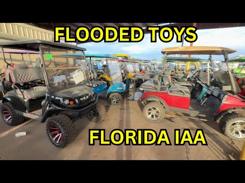 Hurricane Flooded Toys Florida IAA So Many Boats, Golf Carts and More!