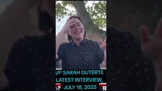 VP SARA DUTERTE LATEST INTERVIEW ABOUT FORMER PRESIDENT RODRIGO ROA DUTERTE