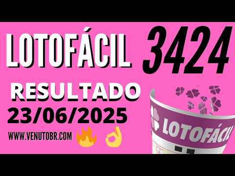 🍀 Resultado Lotofácil 3424