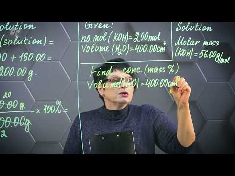 Calculation involving solutions. Part 4.