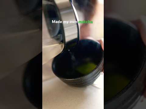 Made my own matcha today. #slowmonday