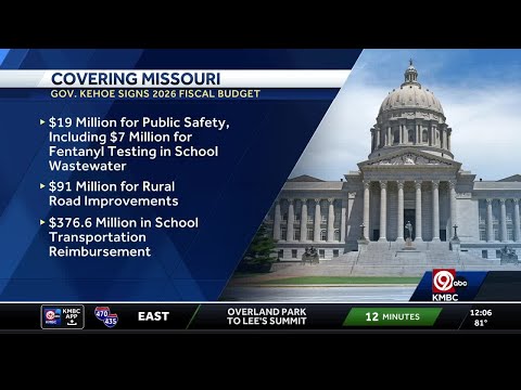 YouTube video thumbnail: Missouri Gov. Mike Kehoe Signs 2026 Budget