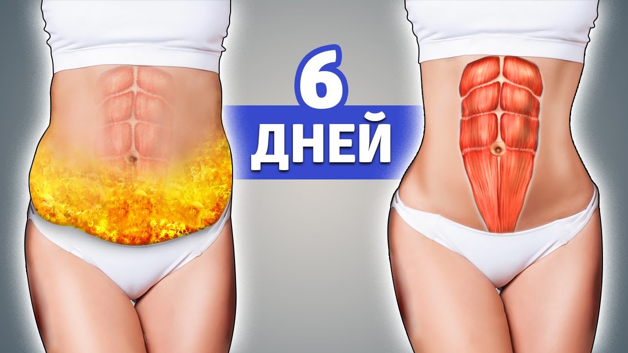 Плоский живот - упражнения по 30 сек - проще некуда!