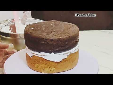 How to design a simple whipped cream cake 