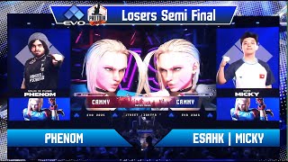 【EVO 2025】Phenom （キャミィ/C） VS ESAHK | MICKY （キャミィ/C）-　Losers Semi Final