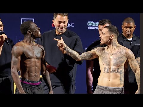Richardson Hitchins vs George Kambosos FULL HEATED WEIGH IN & FACE OFF