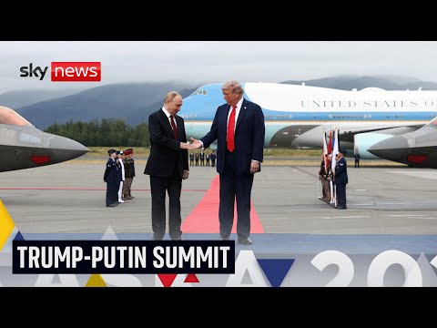 Trump and Putin land in Alaska as they arrive for talks on Ukraine | Sky News coverage