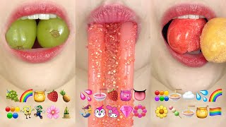 asmr DANGBEE 10 MINUTES SATISFYING EMOJI FOOD 당비 10분 틱톡 이모지 먹방 모음 eating sounds