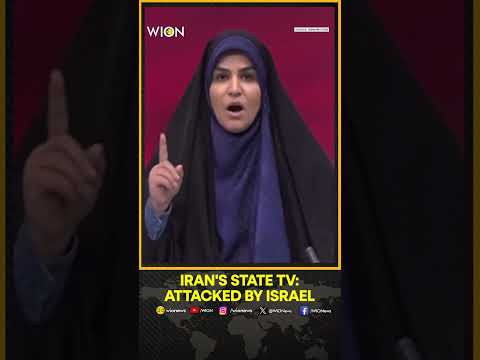 MOMENT: Iran State TV Live Broadcast Interrupted By Israeli Airstrike | WION Shorts
