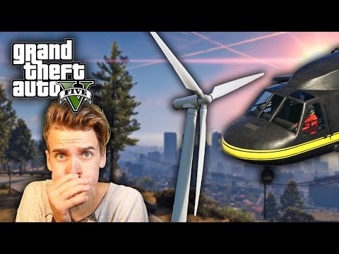 HELICOPTER VS WIND TURBINE w/ OLI WHITE | GTA V