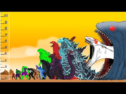 Godzilla & KONG, Bloop, Sea Monster Legend: Monsters Size Comparison [2025]