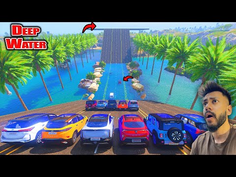 WHICH INDIAN SUV WILL CROSS THIS DEEP WATER ? | GTA 5 ABHISHEKKZ GAMING
