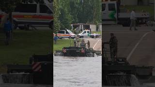 M3 Amphibious Rig Driving into Water