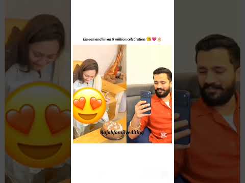 Eman and kivan 8 million celebration 😘💗🎂#rajabfamily #editing