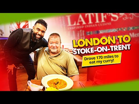 London to Stoke-on-Trent for curry at Latif's Indian restaurant | Did they actually enjoy the food!