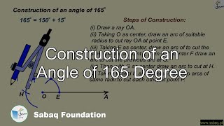 Construction of an Angle of 165 Degree