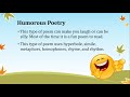 Exploring Types of Poetry for 3rd Graders