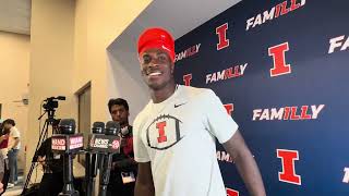 Illini DB Juice Clark out game vs. SIU 