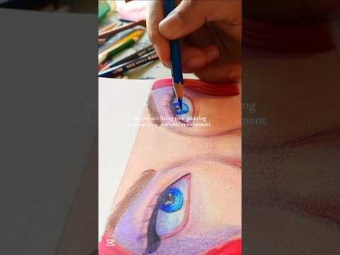 Eyes Holds Untold Secrets ✨#drawingprocess#oceaneyes#trending#shortsart#pencilcolor
