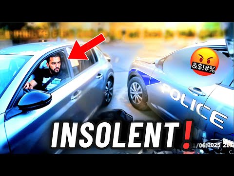 IL SE PREND UN KARMA DEVANT LA POLICE - MOMENTS EPIQUES MOTORCYCLE