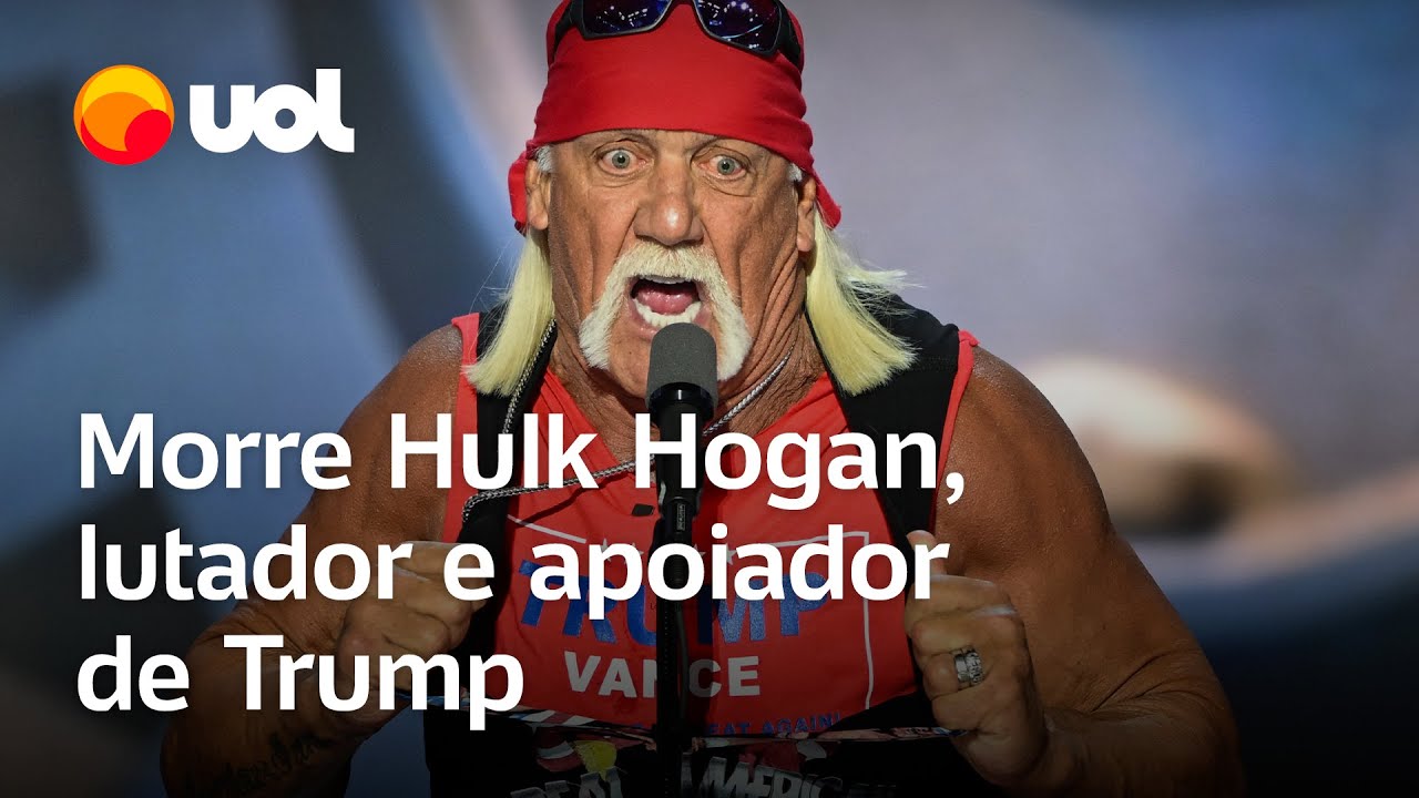 Morre Hulk Hogan lutador e apoiador de Trump nos EUA aos 71 anos