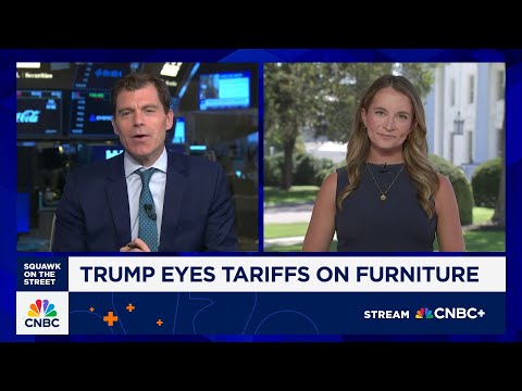 YouTube video thumbnail: Furniture Industry Prepares for Tariffs After President's Trump Social Post