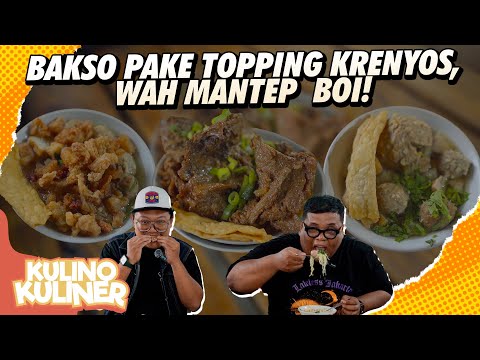 BAKSO PAKE KRENYOS UDAH KAYA DI SATE KLATHAK, HARGA RAMAH KANTONG! // Kulino Kuliner