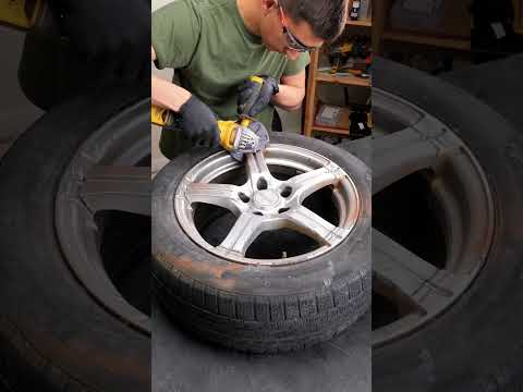 Rim transformation you won’t believe! 😲✨ #customwheels #metalwork