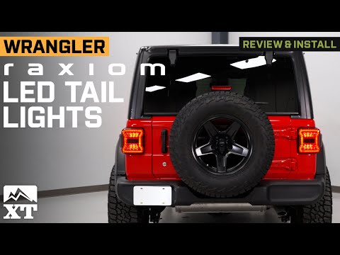 Jeep Wrangler JL Raxiom LED Tail Lights; Red Housing Smoked Lens Review & Install