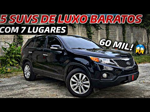 5 SUVS V6 DE LUXO BARATOS COM 7 LUGARES, MUITO LUXO E CONFORTO para comprar em 2023 😱