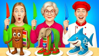 ME VS GRANDMA COOKING CHALLENGE 🎂 15 Fun And Creative Cake Decorating Ideas By  123 GO SCHOOL