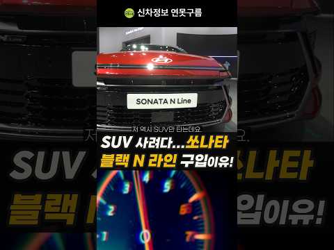 비싼 SUV 보다 세단인 <strong>쏘나타</strong> 구입해야 하는 이유! 블랙 N 라인!