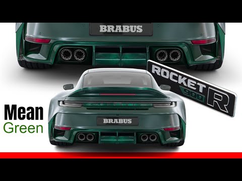 BRABUS 900 Rocket R Mean Green is a Porsche 911 Turbo S Transformed!