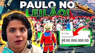 PAULINHO FOI NO LEILÃO COM 50 MILHÕES de REAIS no GTA RP!🤑 (Modder clips)
