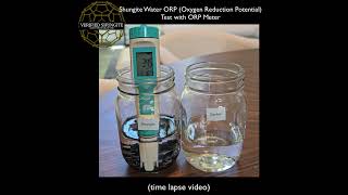 Shungite Water ORP Test Showing Anti-Oxidant Conversion