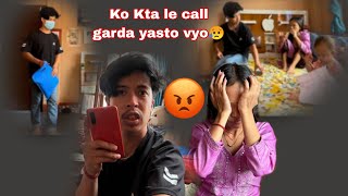 BOYFRIEND PRANK ON MY HUSBAND🫣||BUDA KO REACTIONS|| Real nai call ayo ko manxe ko