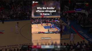 Why the Knicks’ offense struggled in Game 1